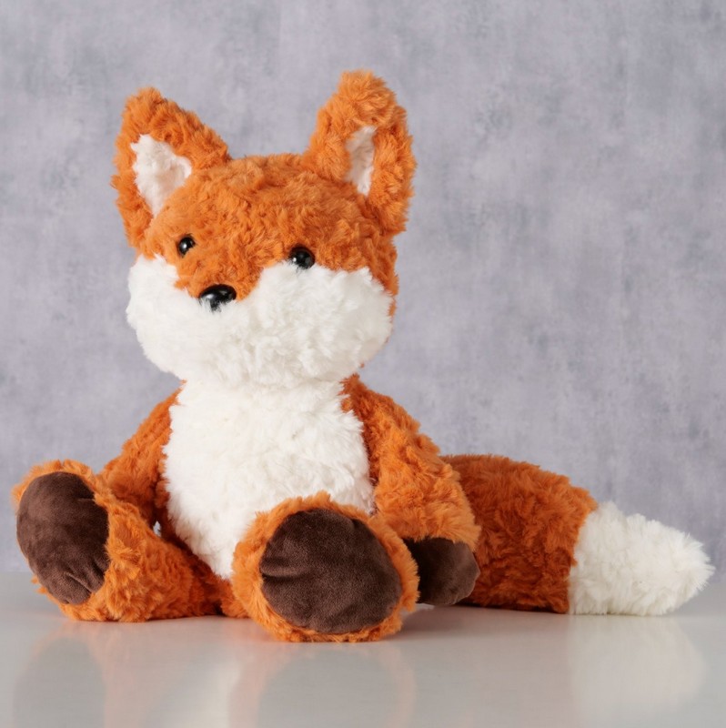 Peluche a forma di volpe alto 50 cm, perfetto come decoro autunnale